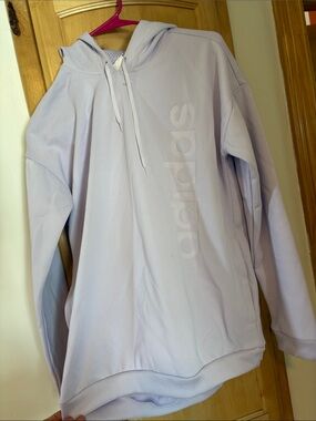 adidas  Lavender Zip-Up Hoodie Sweatshirt